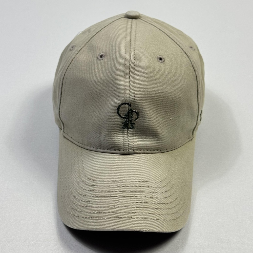 Nike Calusa Pines Golf Club Mens Hat Cap Strap Back One Size Orion Bank Khaki
